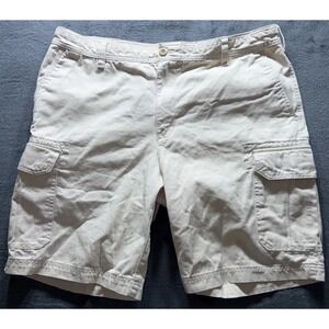 Izod Cargo Shorts, 100% Cotton 6 Pocket Shorts Sz. 38"X9"